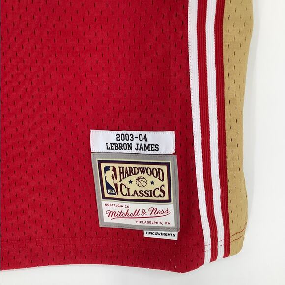 Mitchell & Ness Men's Medium NBA Swingman Jersey Cavalier 03 Lebron James K19-5 - Picture 4 of 11